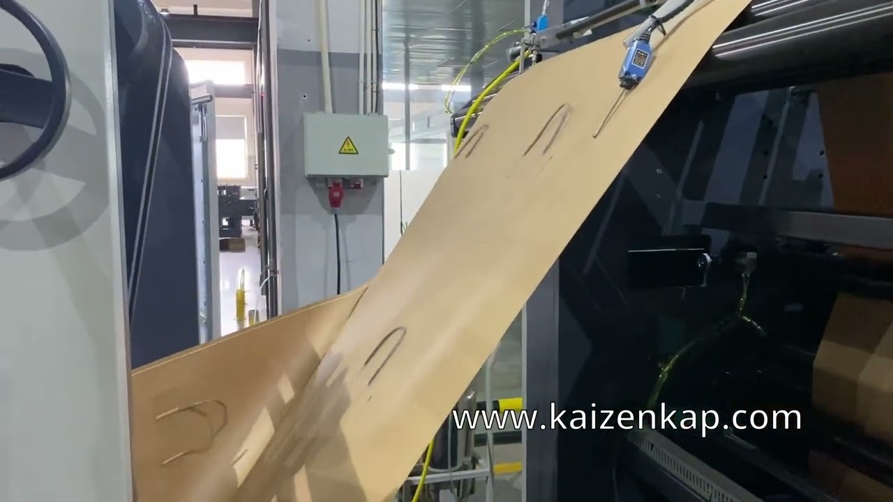 Kaizen | Tam otomatik burgu ip saplı kağıt çanta makinesi