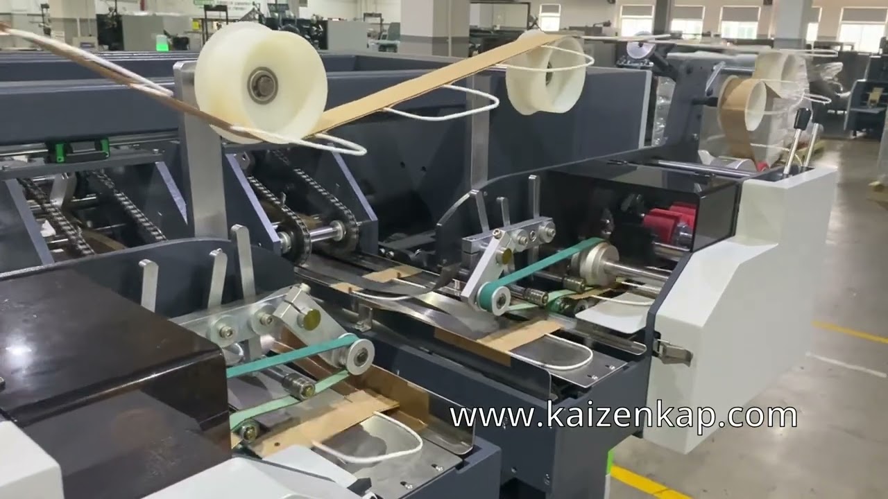 Kaizen | Tam otomatik burgu ip saplı kağıt çanta makinesi